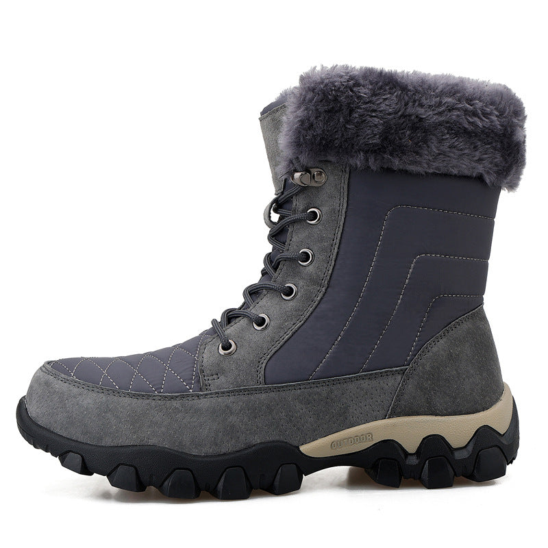 Snow Boots British Style Trendy Thick-soled Men's Shoes