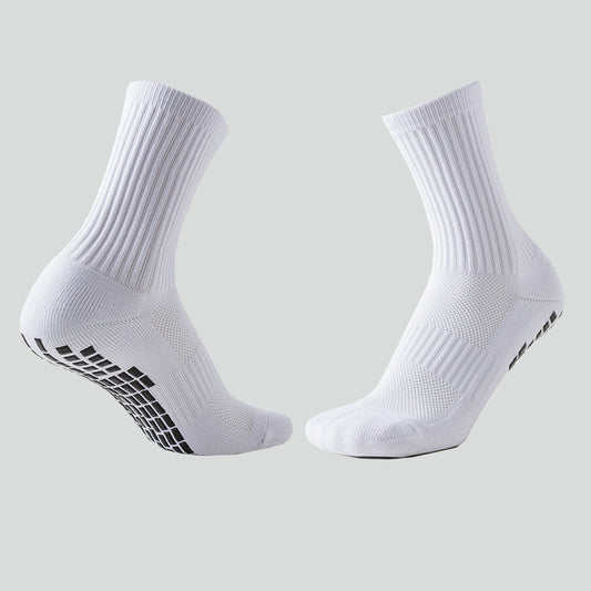 Solid Color Non-slip Football Socks Dispensing Shock-absorbing Wear-resistant