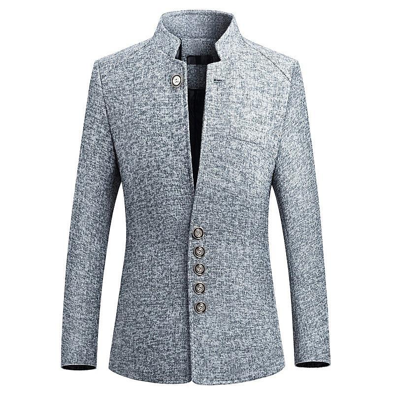 British gentleman stand collar jacket