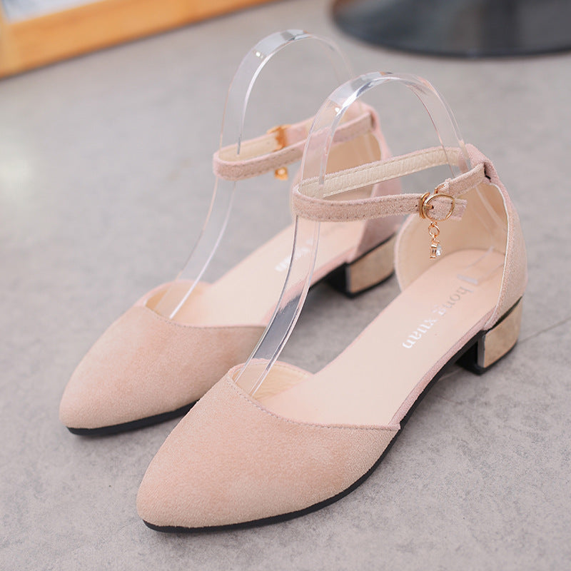 Low-toe Mid-heel Sandals