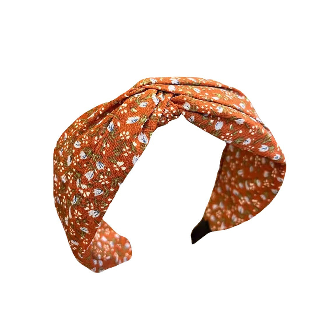 Retro French Wide Brim Hair Band Hair Fixer Women's Summer