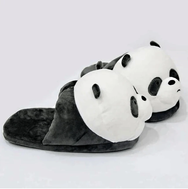 Plush half-pack with cotton slippers