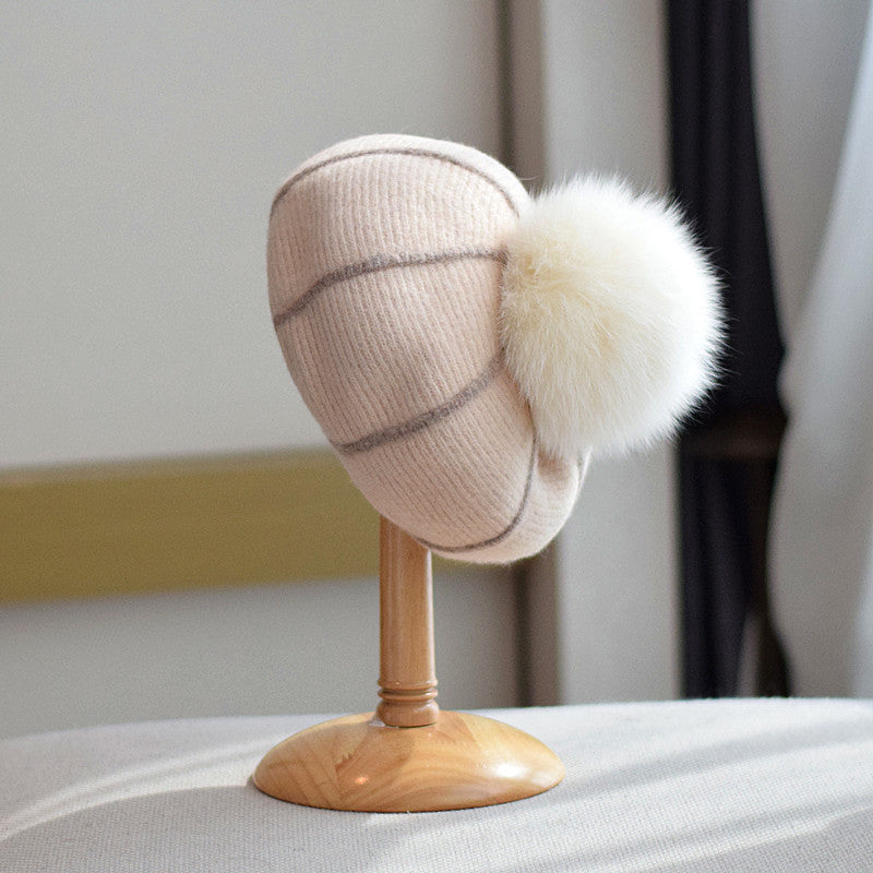 Pumpkin Wool Beret Women's Autumn And Winter