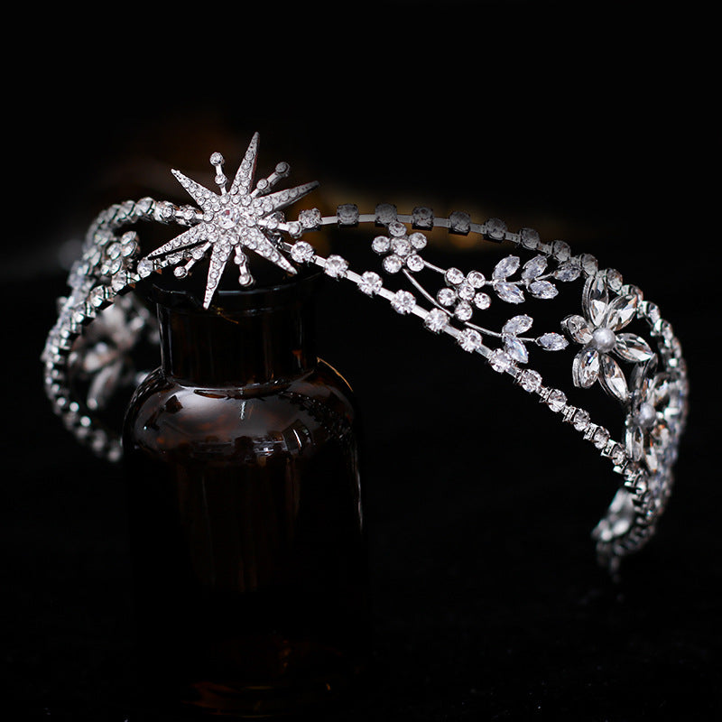 Vintage Grand Bride Headdress Hair Band Crown