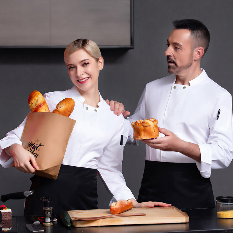 Long Sleeved Work Clothes For Cake Baking And Pastry In Autumn And Winter