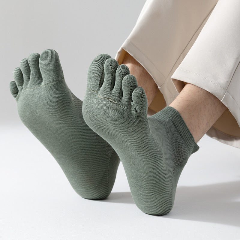 Unisex Summer Thin Mesh Five-toe Socks