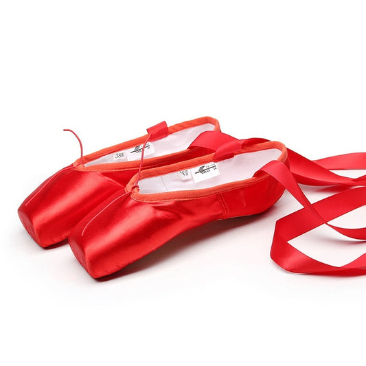 Solid Color Simple Hard Bottom Strap Ballet Shoes