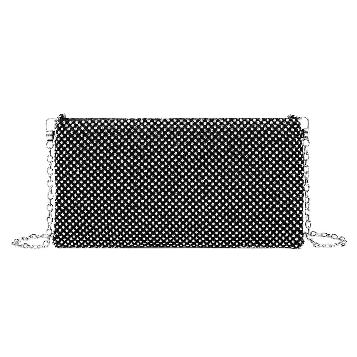 Mode Dame Rhinestone Aftentaske Clutch Diamantkonvolut