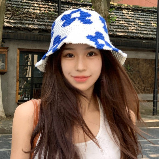 Handmade Woven Head-wrapping Hat Hollow Retro Artistic