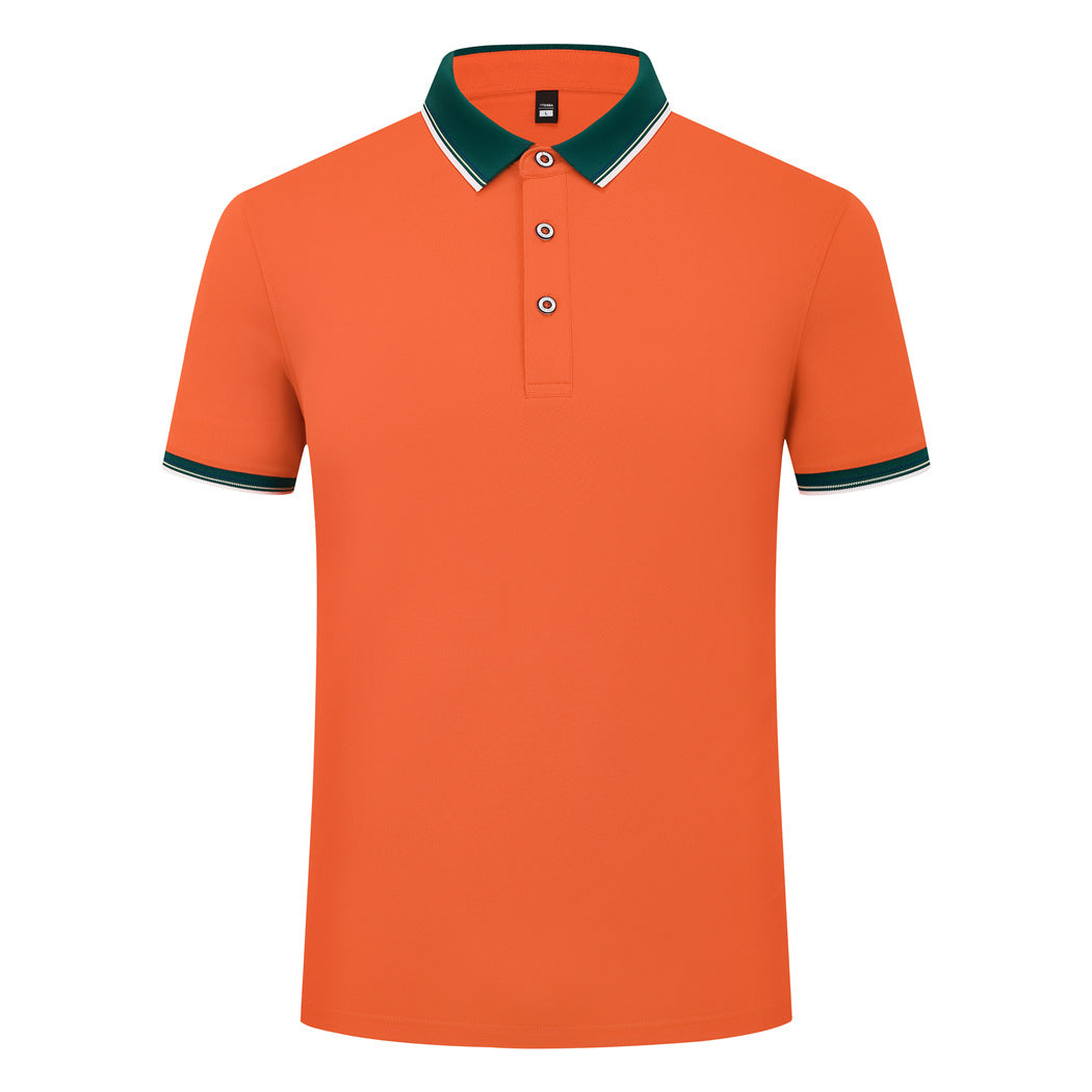 Elastic Fiber Di Skin Cotton Polo Shirt Color Matching