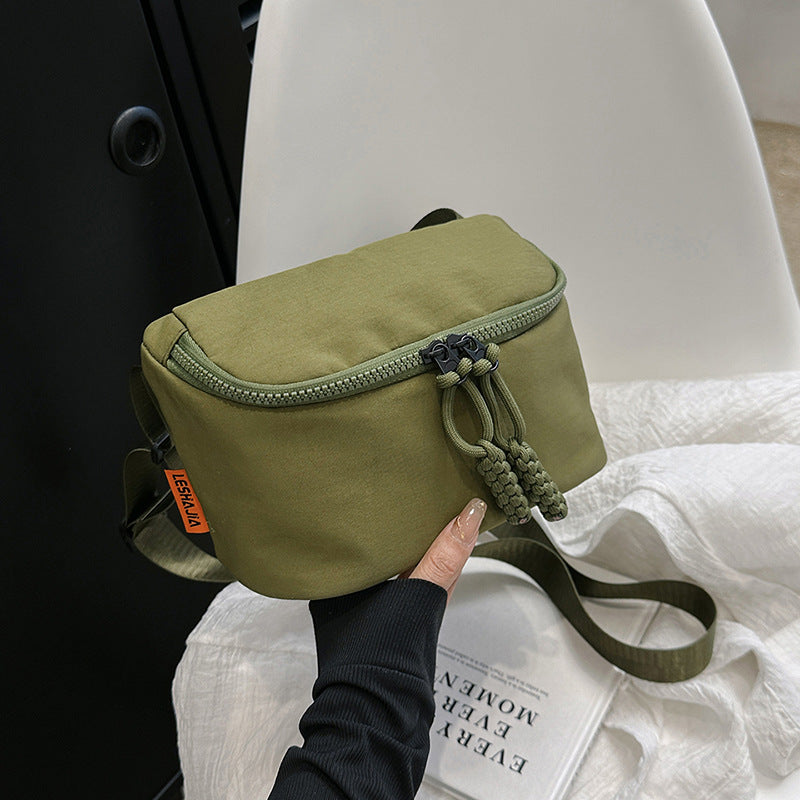 New Waist Bag Single Shoulder Crossbody Phone Bag Solid Color Simple