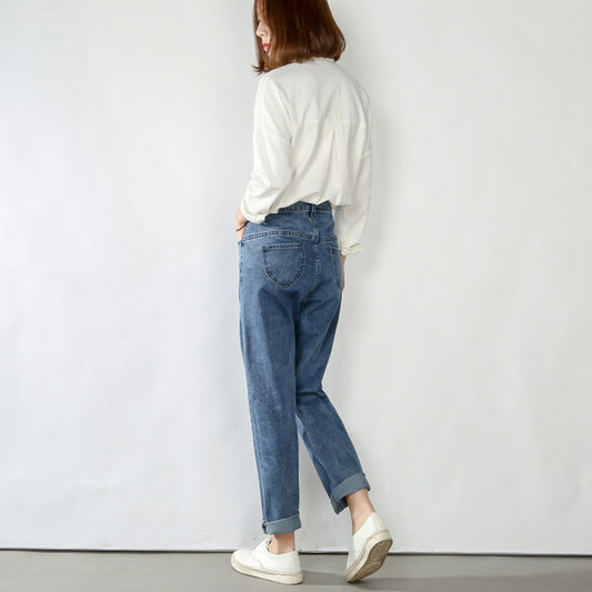Plush thick plus size jeans