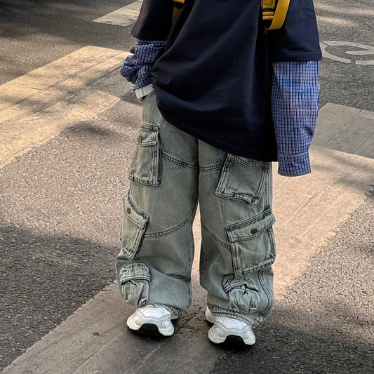 Spring New All-matching Work Clothes Children's Trousers