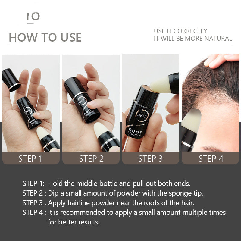 Hårgrænse Stick Øjenbrynspudder Contouring Shadow Svampehoved Cushion Pen