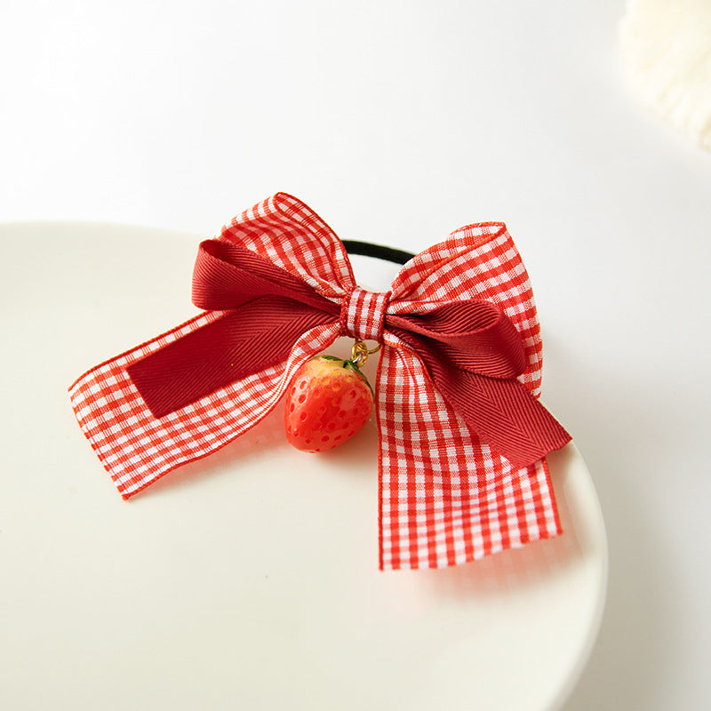 Strawberry Lace Hairpin Soft Girl Lolita Headdress