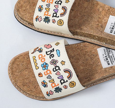 Women's Embroidered Beach Cute Wild Holiday Sandals