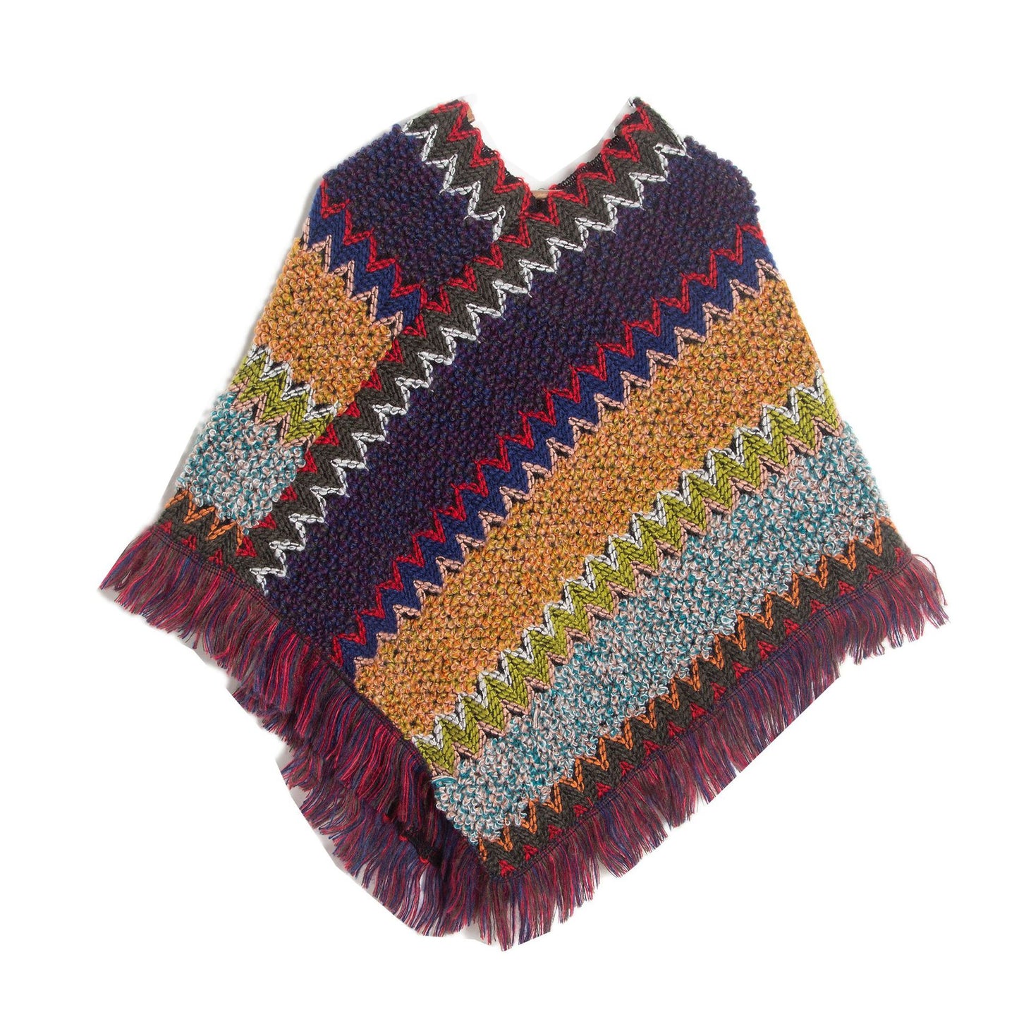 Christmas Women's Red Ethnic Style Pullover Cloak Shawl
