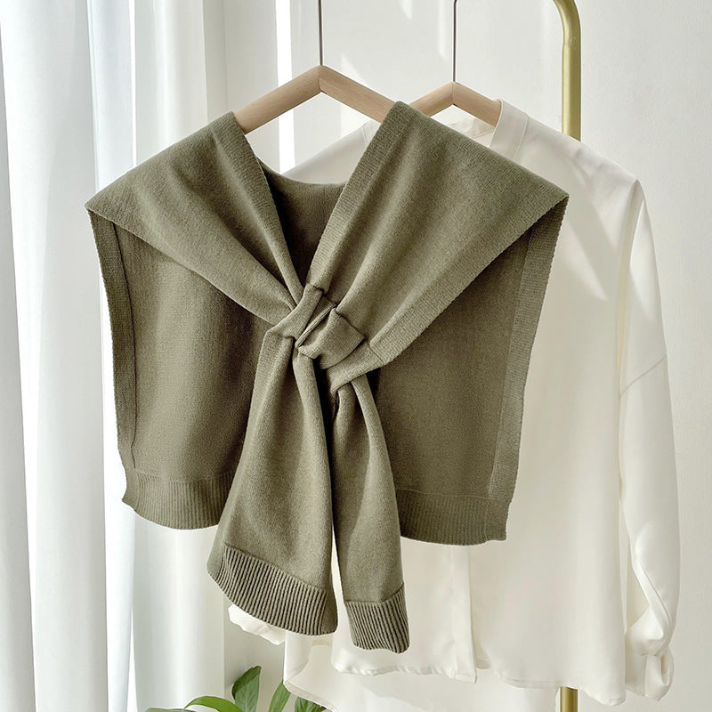 Fashion Shawl All-match Solid Color Scarf