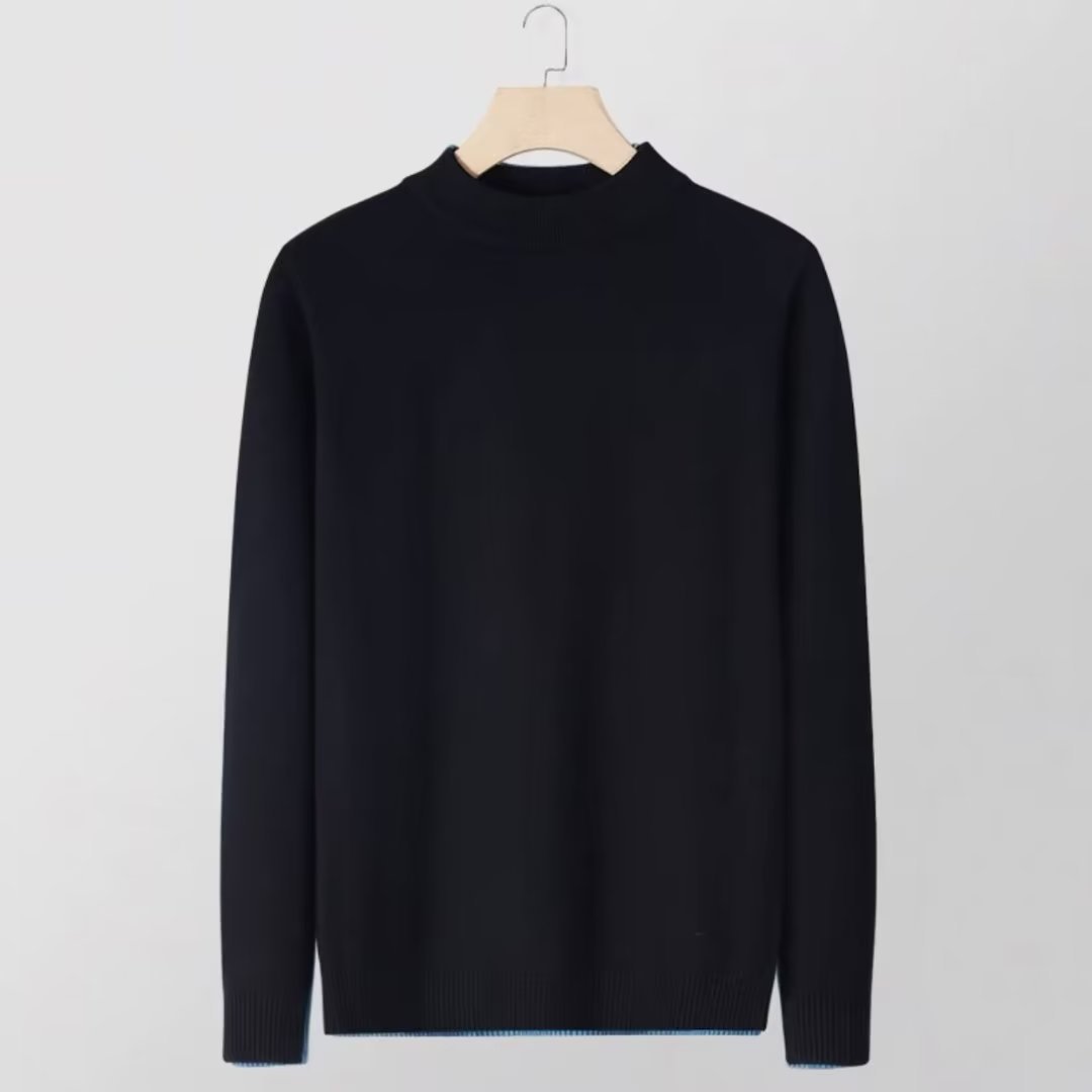 Knitted Base-Layer Casual Men's Wholesale Tops