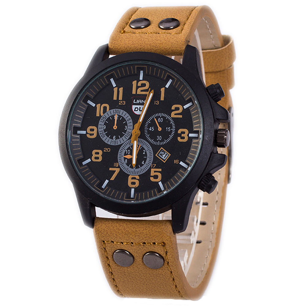 Simple business belt quartz watch