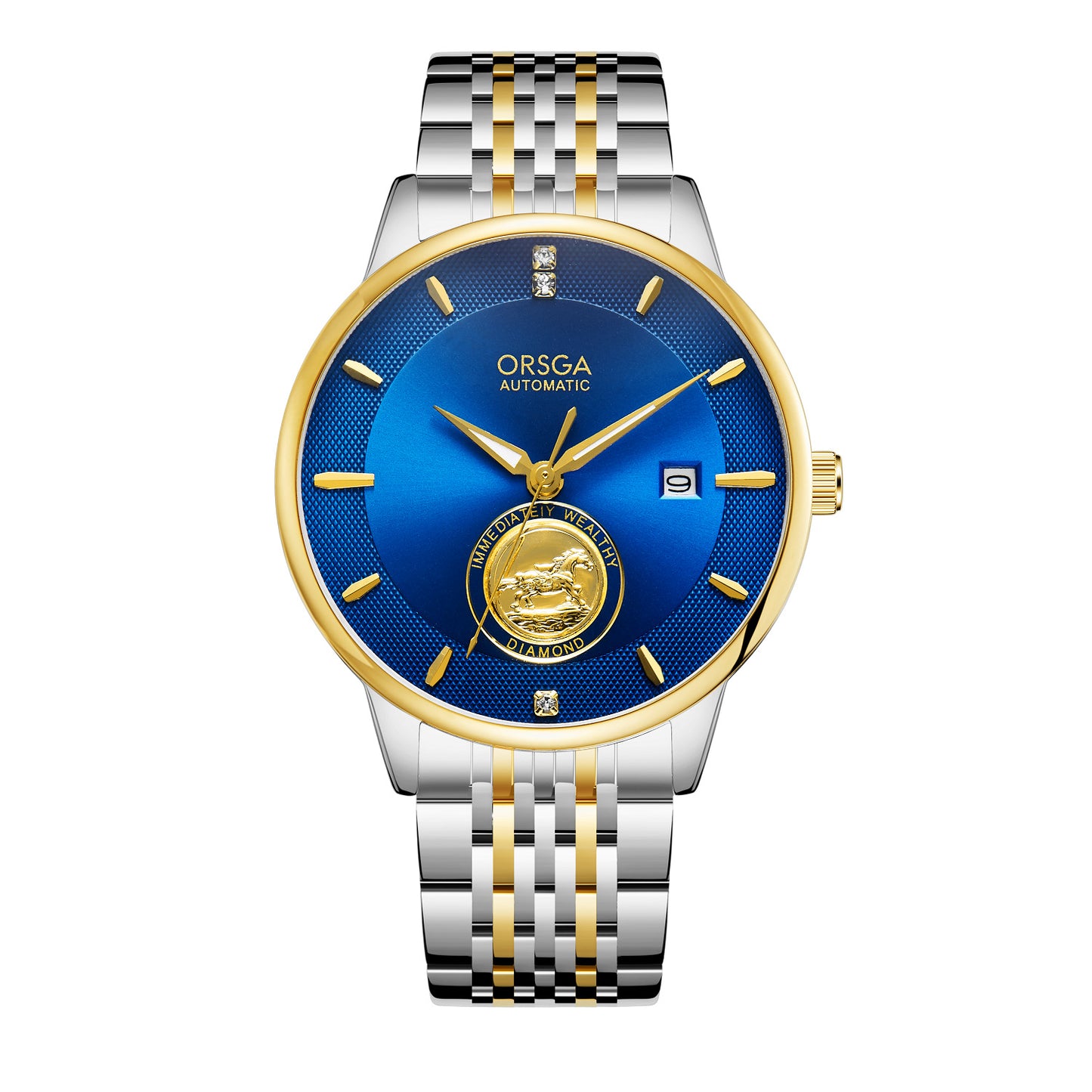 Waterproof Transparent Bottom Business Men's Mechanical Watch