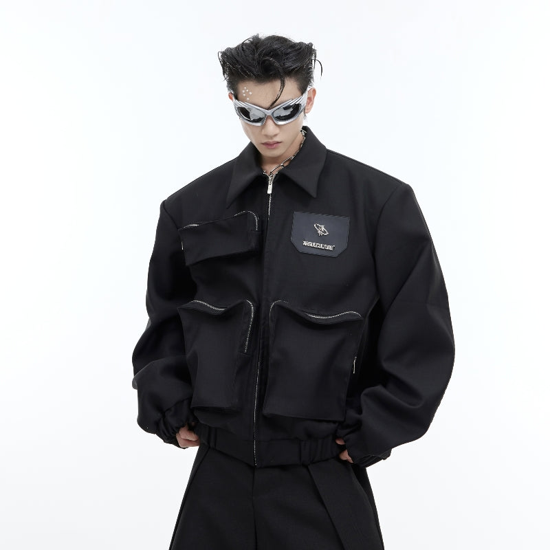 Niche Deconstruction Three-dimensional Large Pocket Design Jacket Jacket