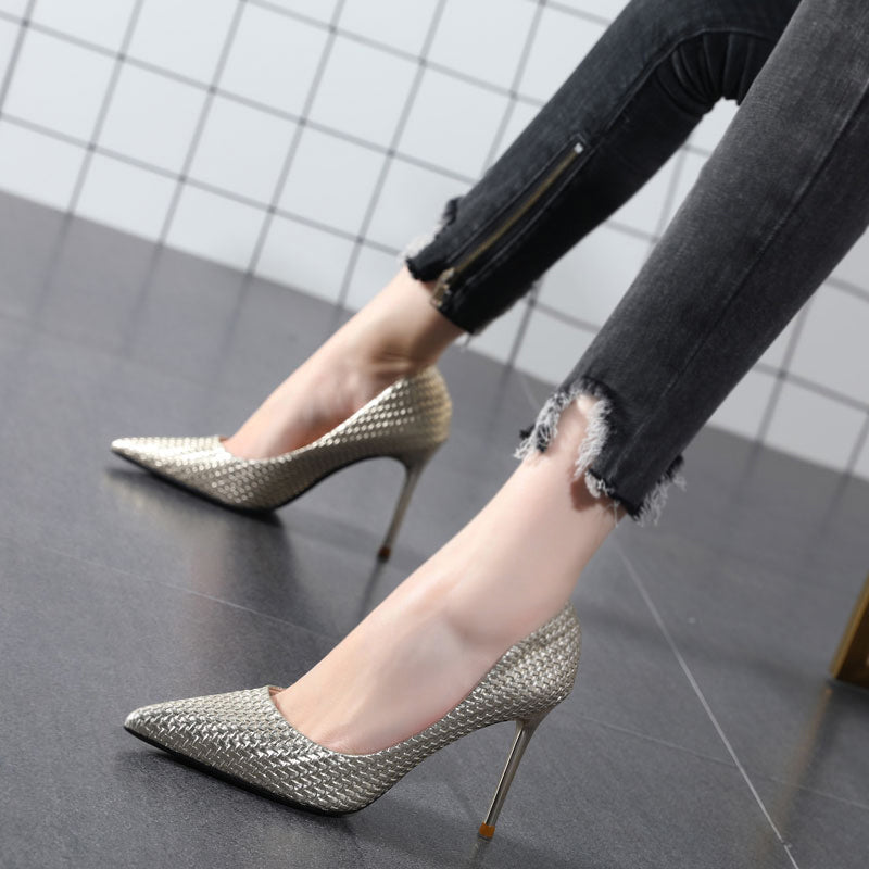 Net Red Stiletto Leather Fashion Shoes