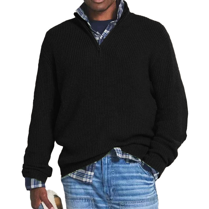 Fall Winter Men's Casual Sweater  Acrylic