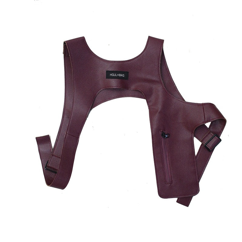 Pu Vest Vestpakke Trendy Cool Funktionelt Værktøj Og Taktik