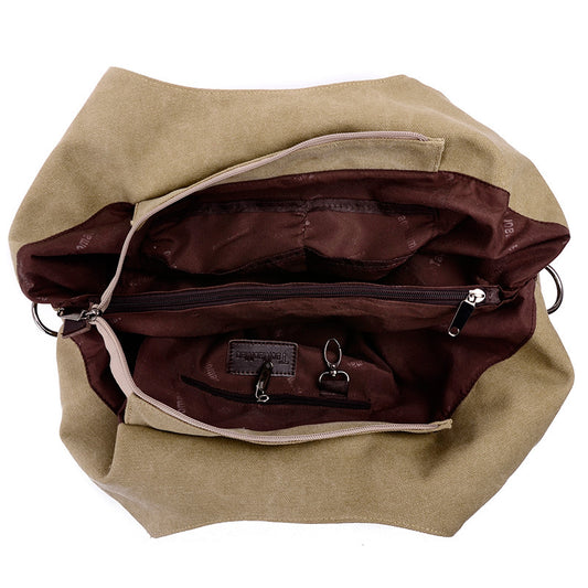 Large Capacity Canvas Backpack Retro Portable