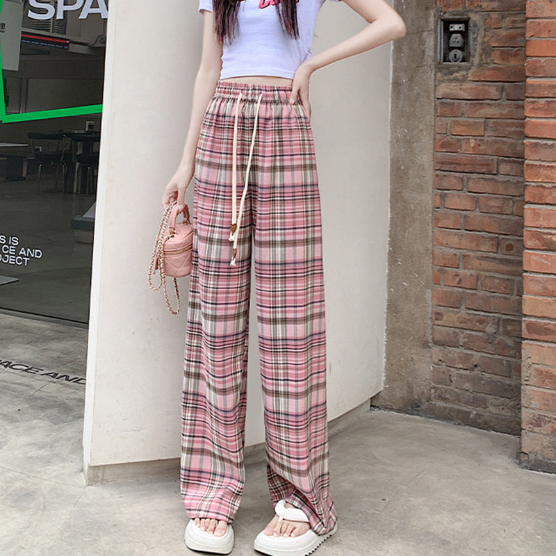 Retro Loose Drooping Straight Wide-leg Pants