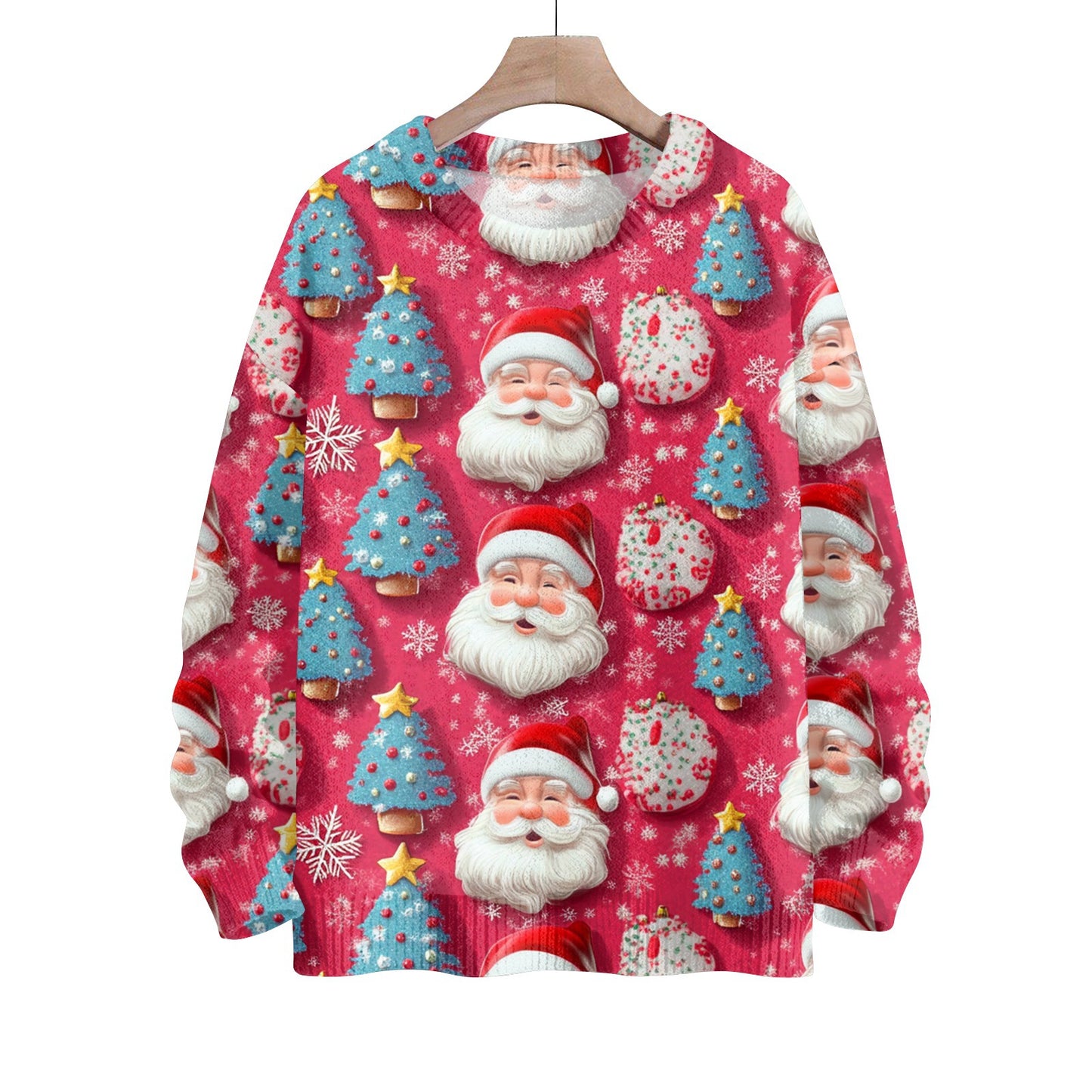 Digital Printing Men's And Women's Round Neck Sweater 3D