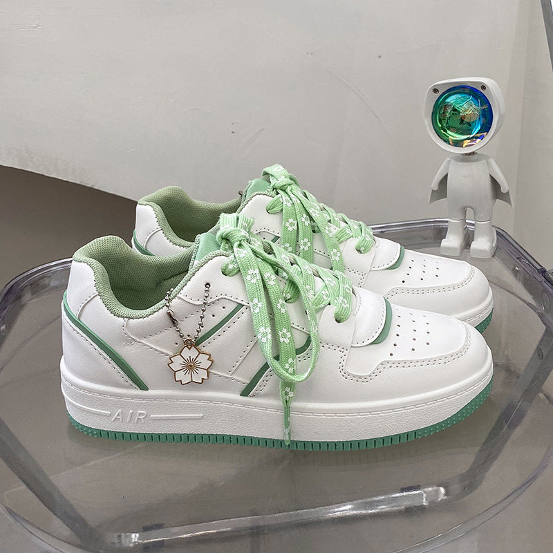 Trendy Student Macaron Girl Cute White Shoes