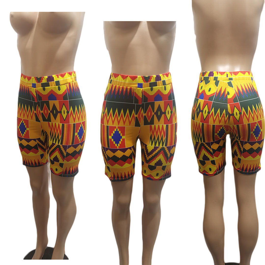 Sexy Women's Solid Color Print Shorts