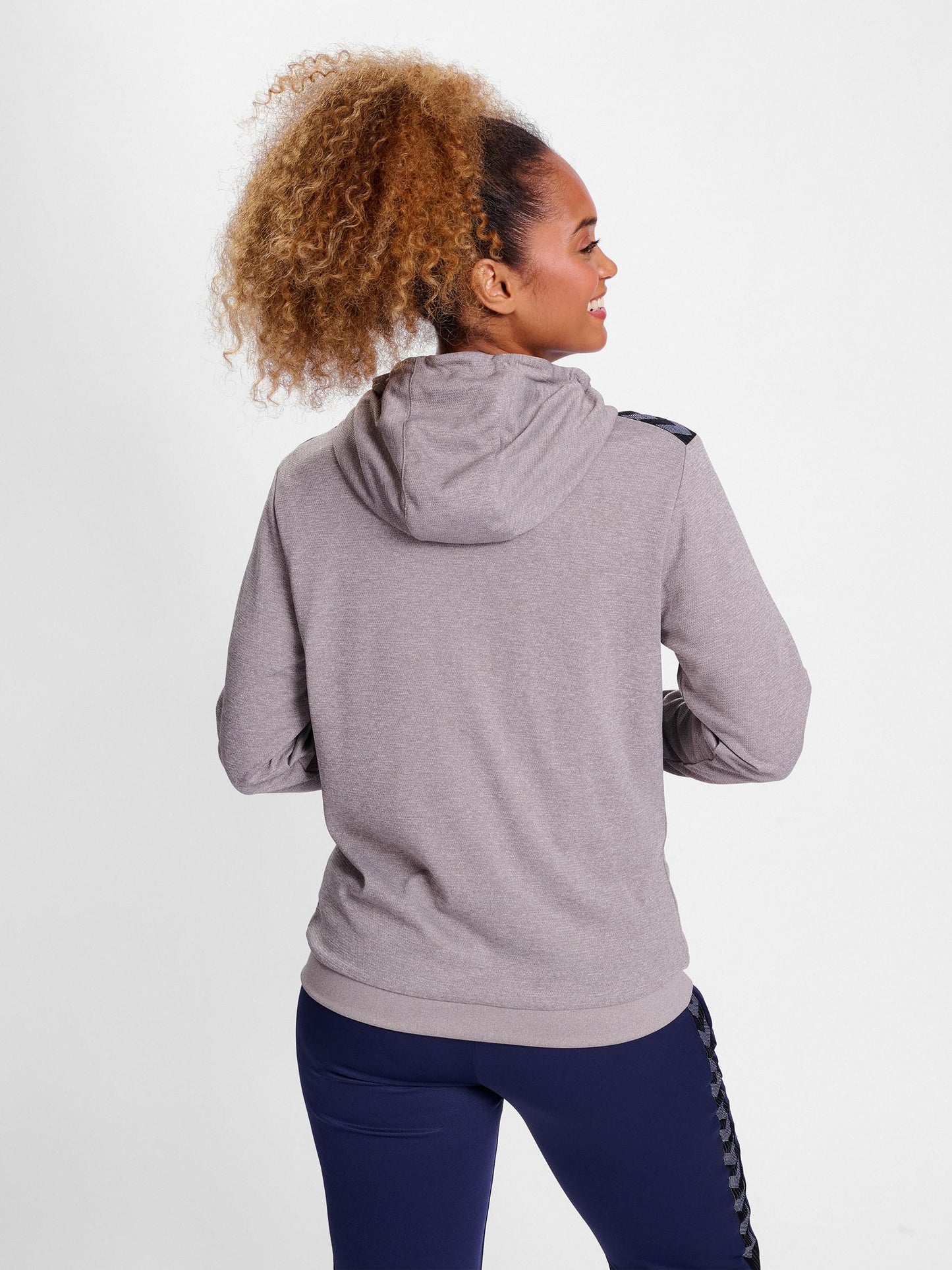 hummel dam HmlAutentisk Pl zip huvtröja dam Sweatshirt