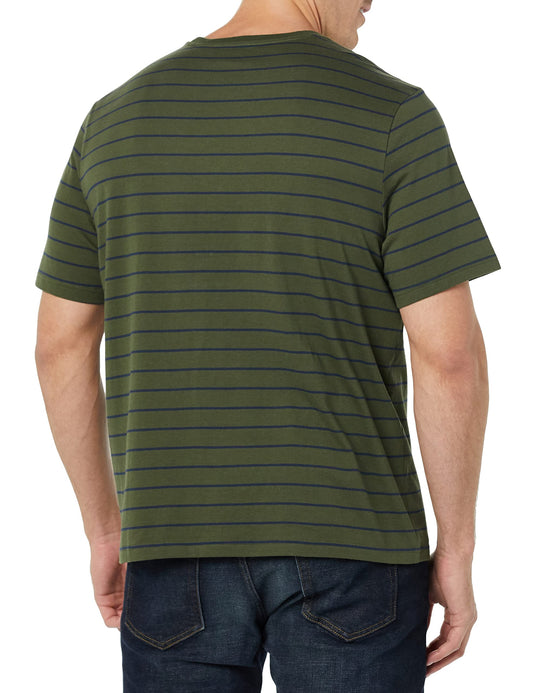 Amazon Essentials herr Regular-fit Short-sleeve Crewneck Pocket T-shirt, Pack of 2 T-tröja (2-pack)