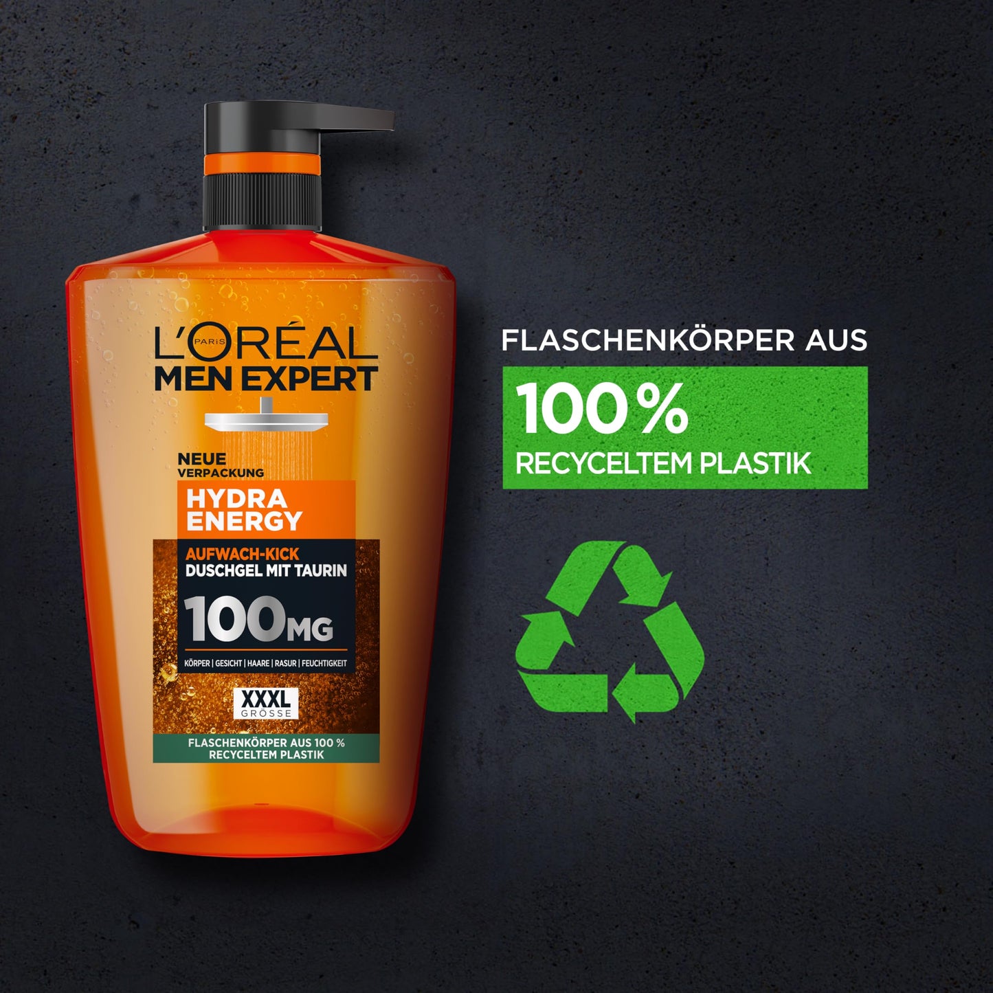 L'Oréal Men Expert Herr Hydra Energy Duschgel, 1 l