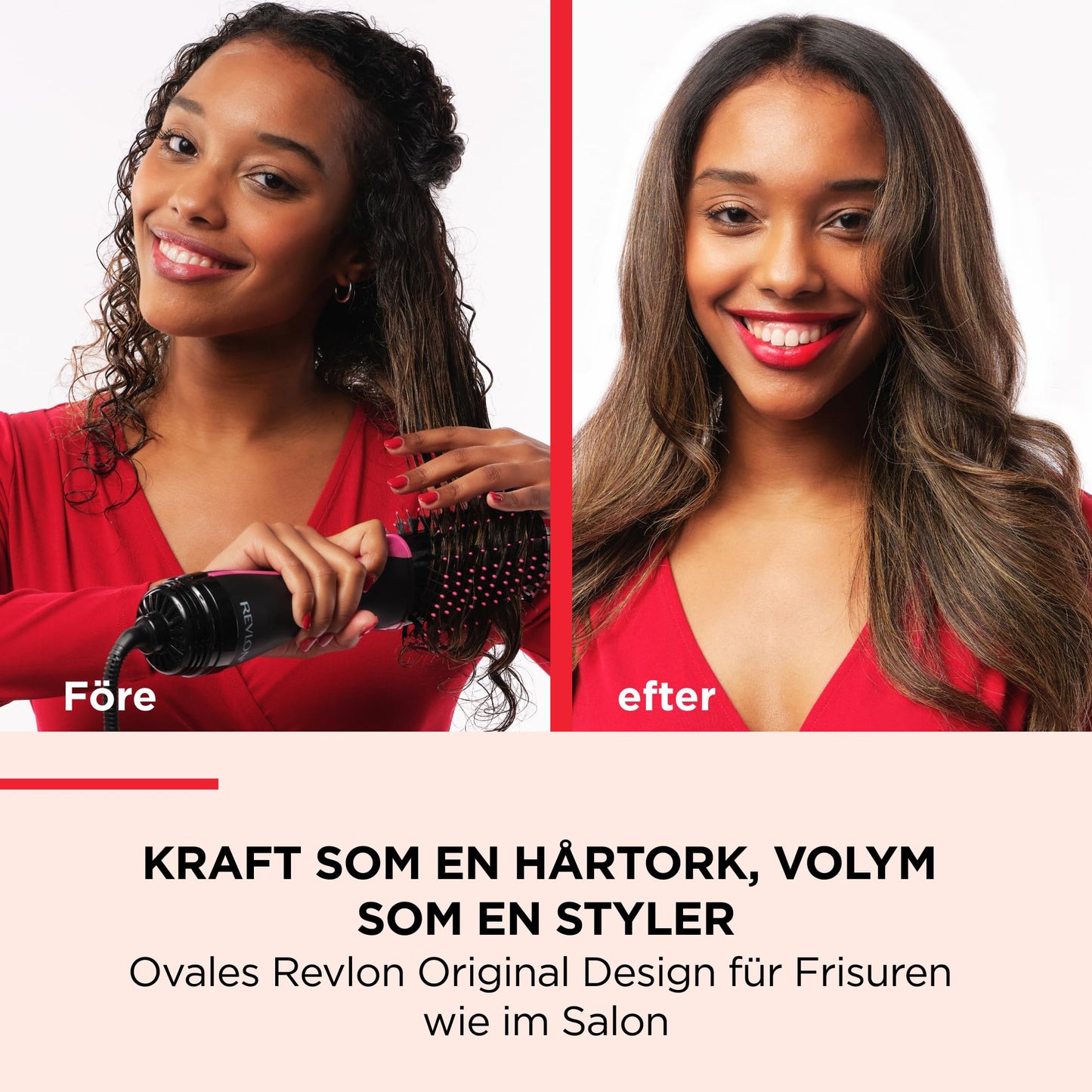 Revlon RVDR5222 Salon One-StepTM hårtork och volymgivare med sektionskam