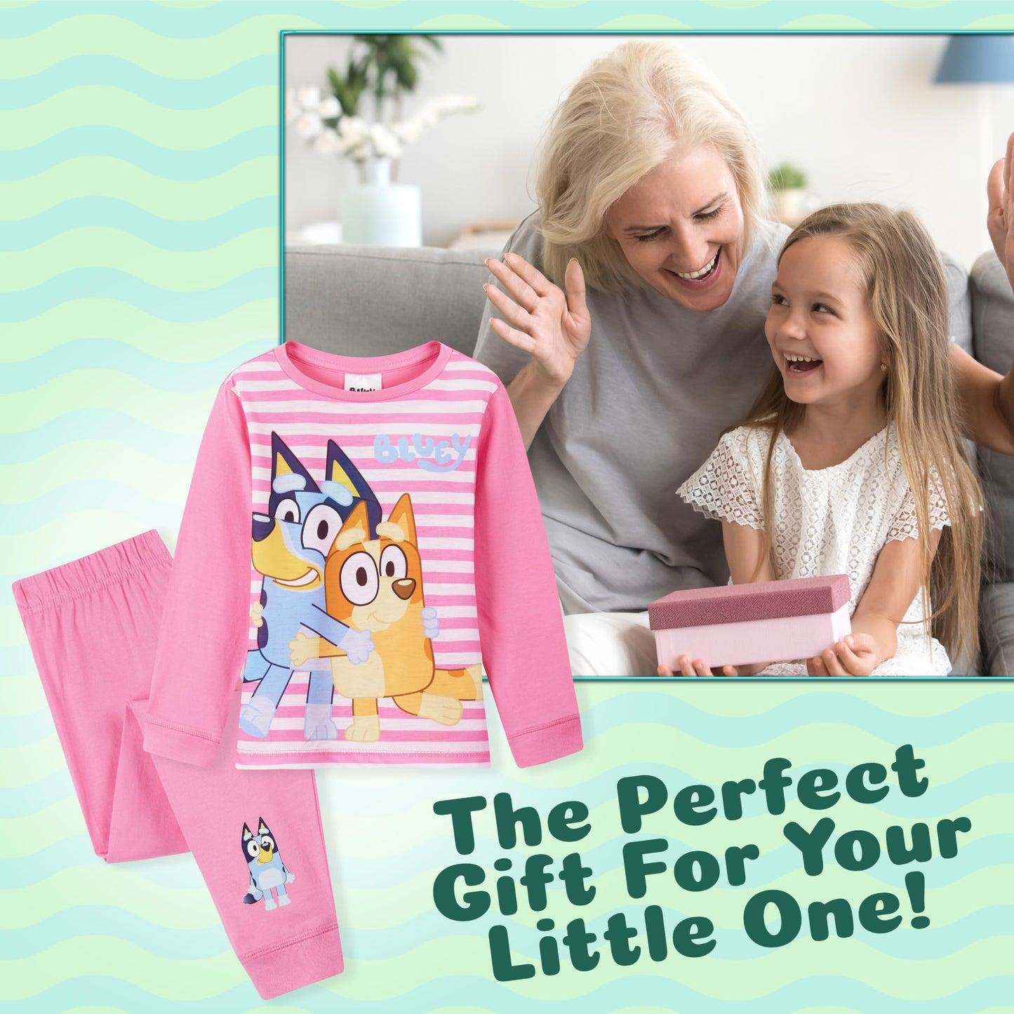 Bluey Pyjamas för flickor