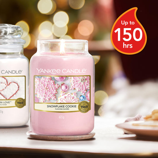 Yankee Candle Snowflake Cookie 1275342EZ Burkljus, Rosa, Stor