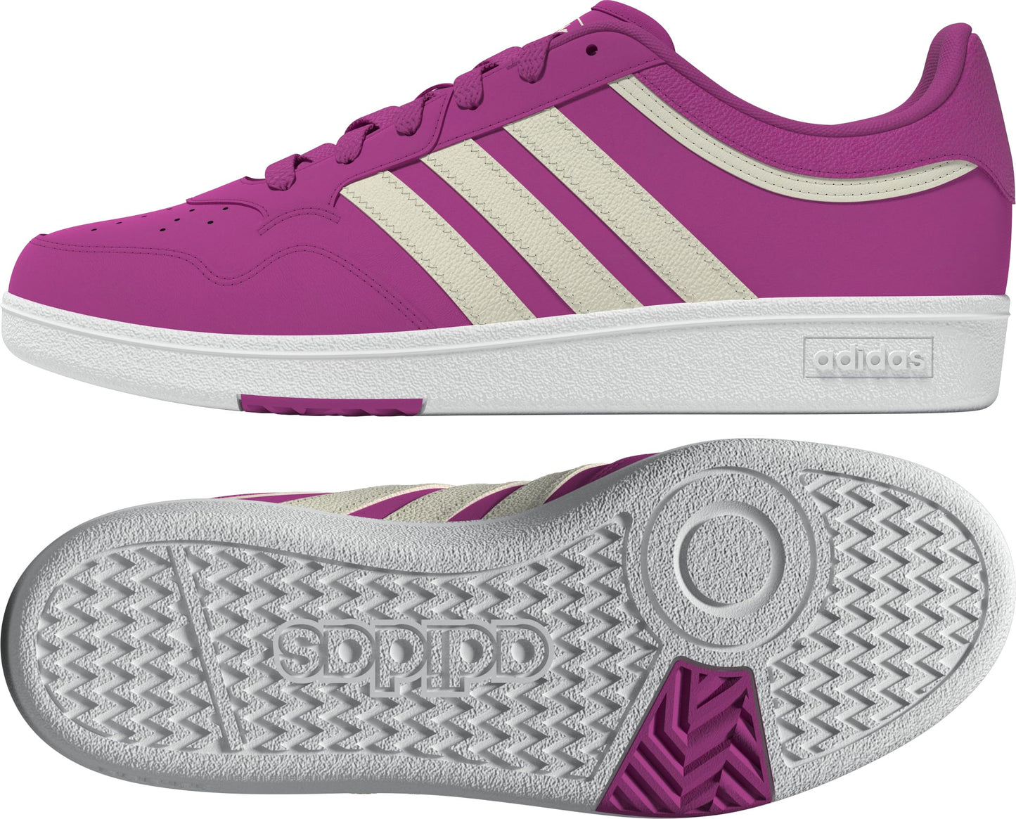 adidas Kvinnor HOOPS 4.0 SHOES, lucid fuchsia/cream white/ftwr white, 43 1/3 EU