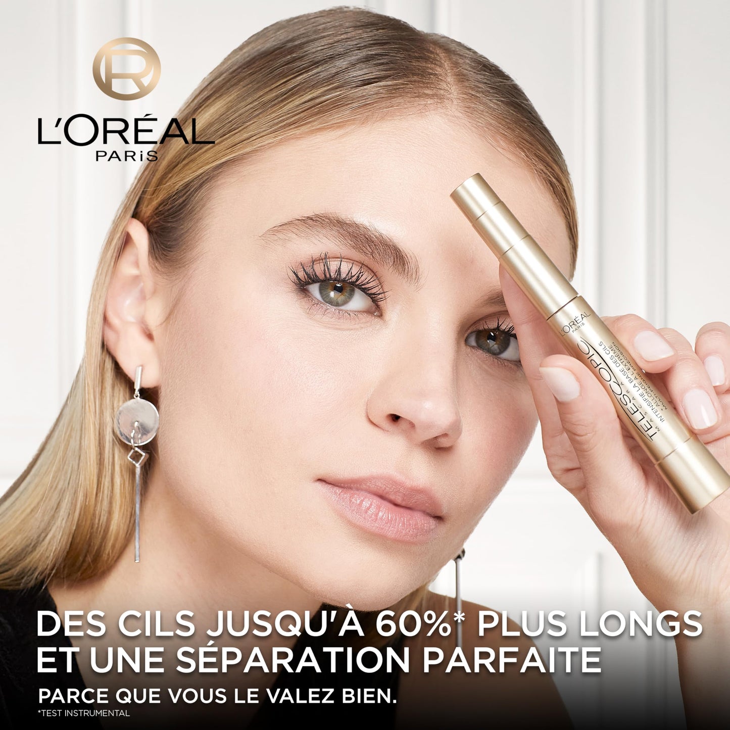 L'Oréal Paris, klassisk längdmascara, Telescopic Black, 8 ml