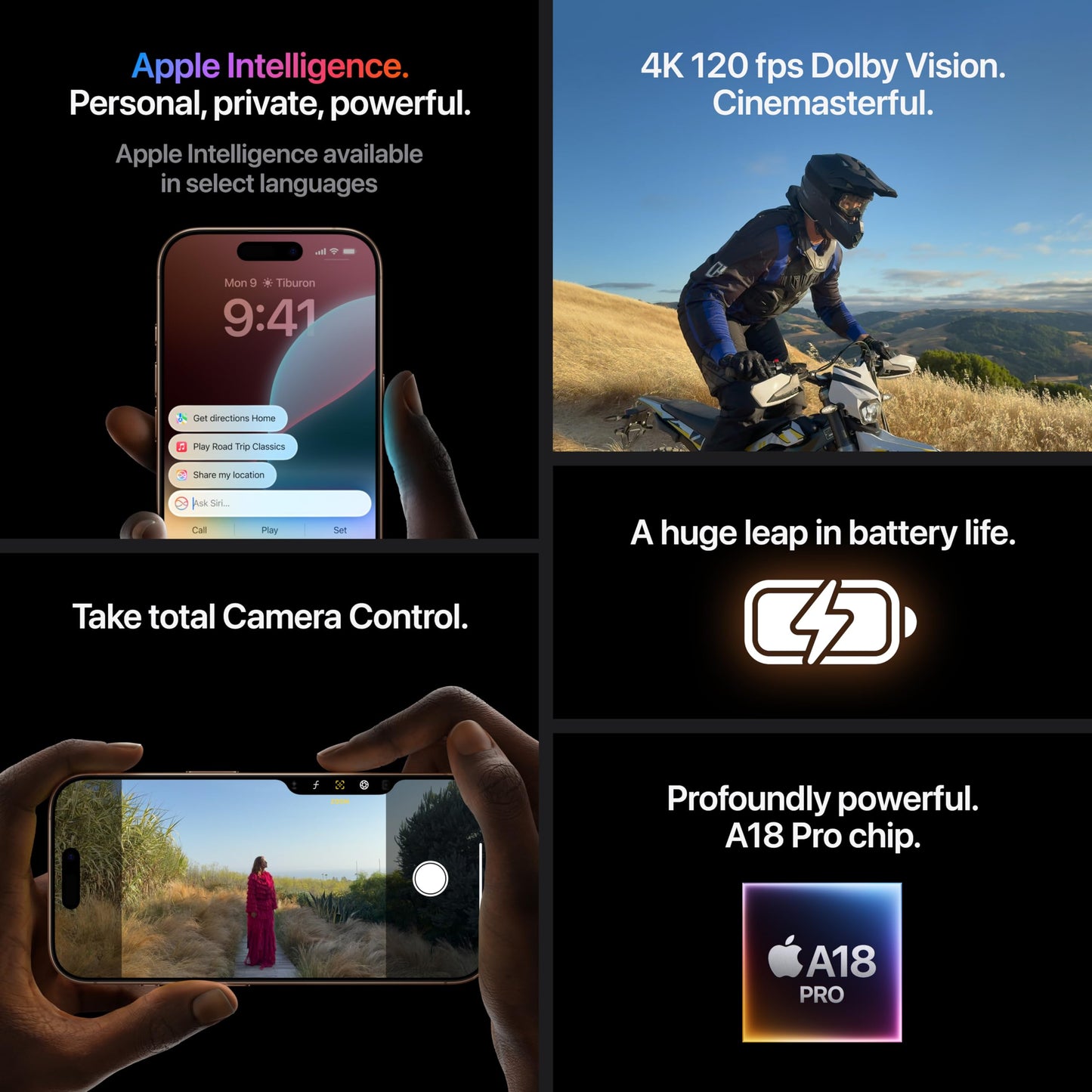 Apple iPhone 16 Pro (128 GB) - sandfärgat titan