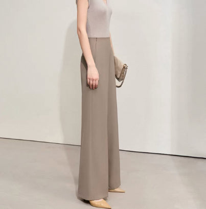 Autumn New High-waisted Straight Wide-leg Yoga Pants