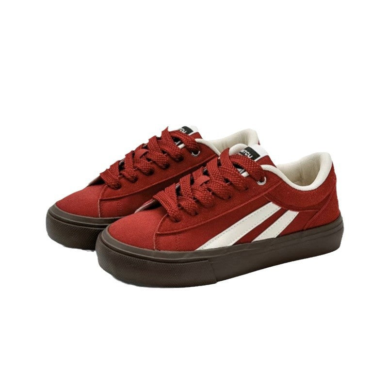 Thick-soled Skateboard Shoes Canvas Shoes Student Casual Versatile
