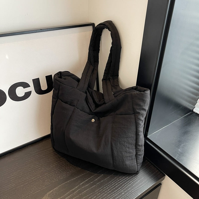 Korean Autumn And Winter Large Capacity Down Single-shoulder Bag