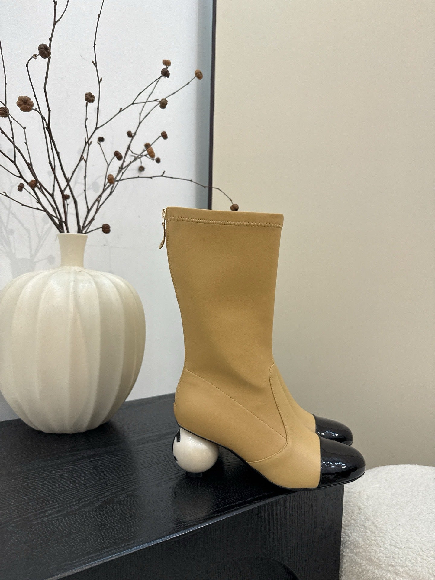 Autumn And Winter Classic Style Chunky Heel Ankle Boots