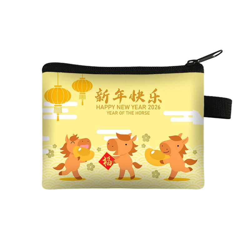 New Years Lucky Wallet Portable High Capacity Cardholder And Coin Organizer