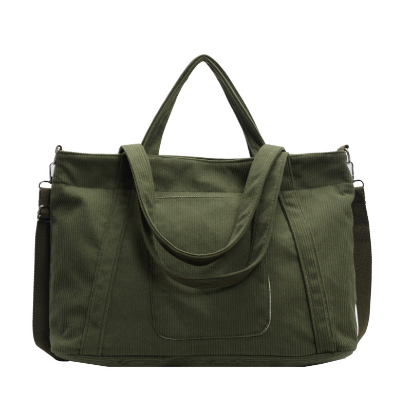 Fashion Personality Large Capacity Corduroy Bag Women