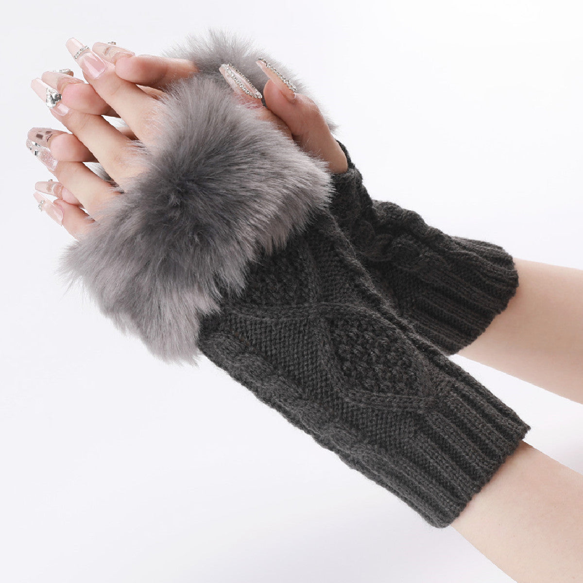 Women's Woolen Gloves In Autumn And Winter In Europe And America
